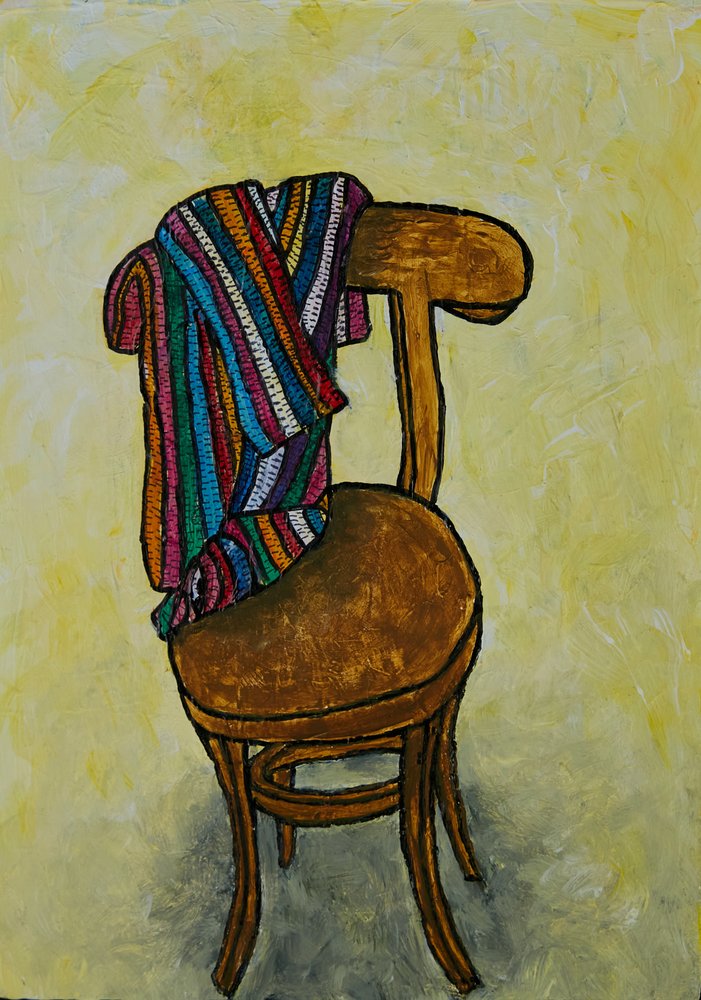 Silla acogedora y colorida de Dale Hefer & Family