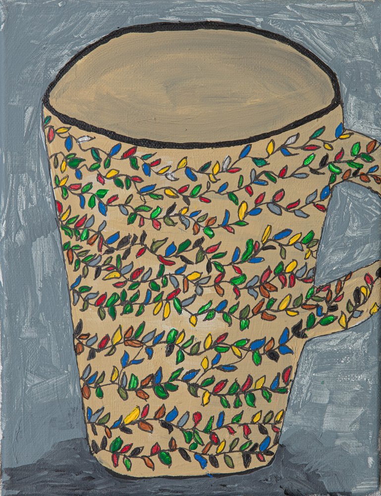 Taza con hojas de colores de Dale Hefer & Family