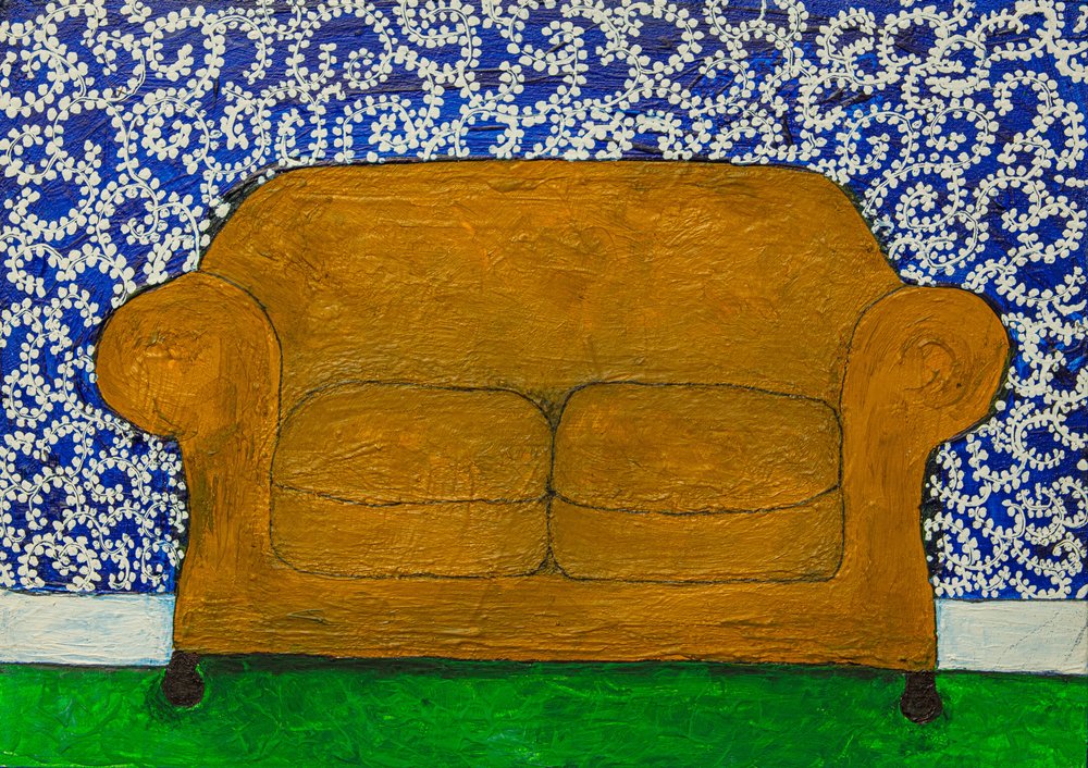 Sofá acogedor para el salón de Dale Hefer & Family