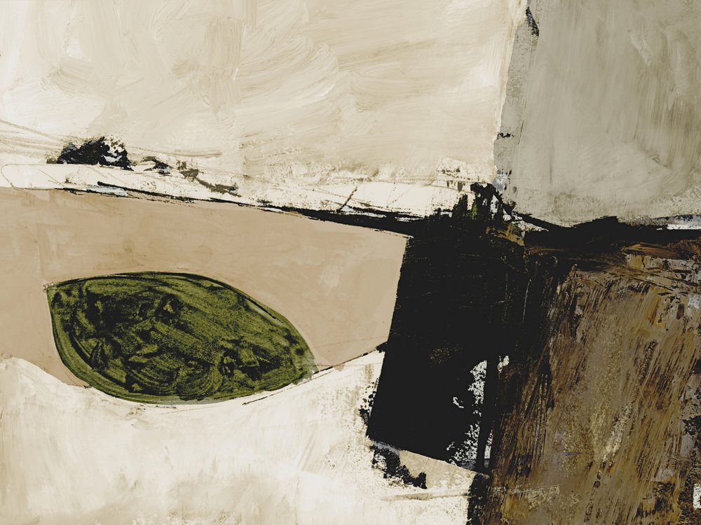 Paisaje abstracto de tonos terrosos de Dan Hobday