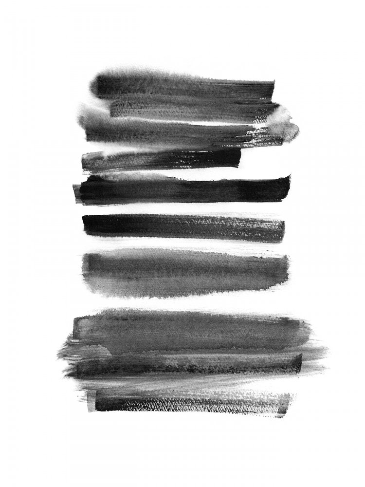 Pinceladas negras abstractas de Danushka Abeygoda