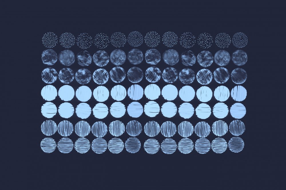 Círculos azules abstractos de Danushka Abeygoda