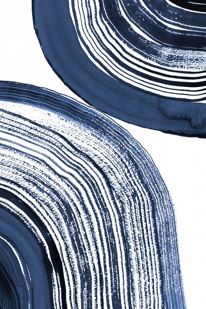 Ondas concéntricas azules de Danushka Abeygoda