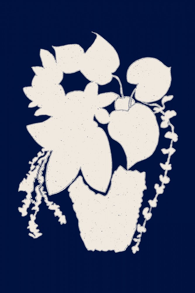 Elegante silueta de una planta en maceta de Danushka Abeygoda