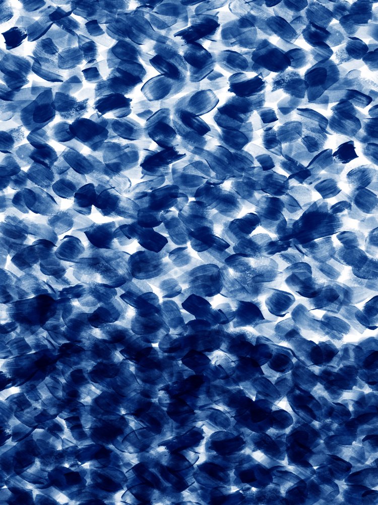 Patrón abstracto en índigo de Danushka Abeygoda
