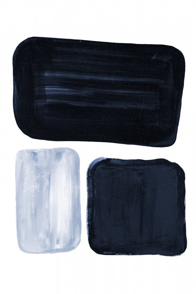 Bloques azules minimalistas de Danushka Abeygoda