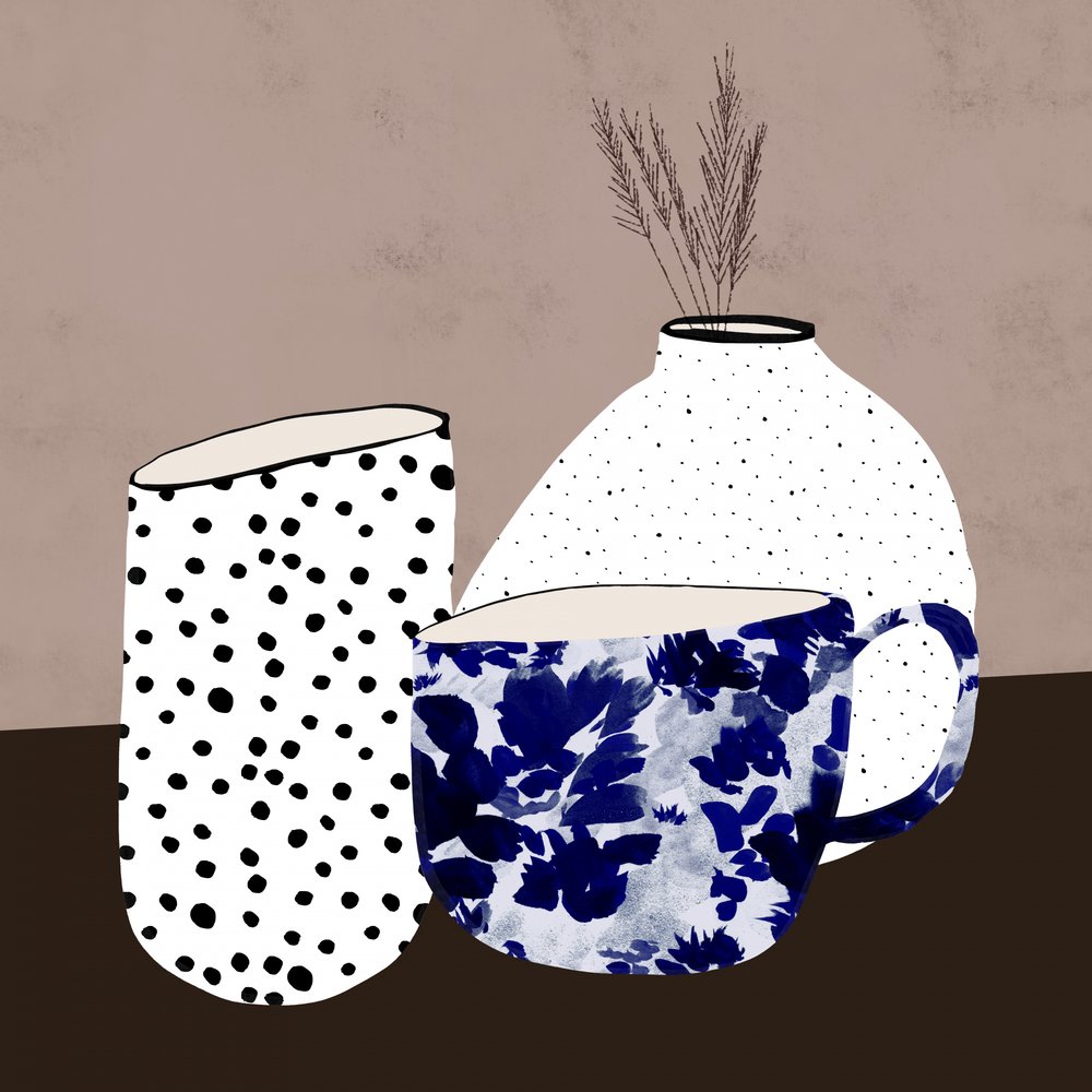 Jarrones y tazas modernos de Danushka Abeygoda