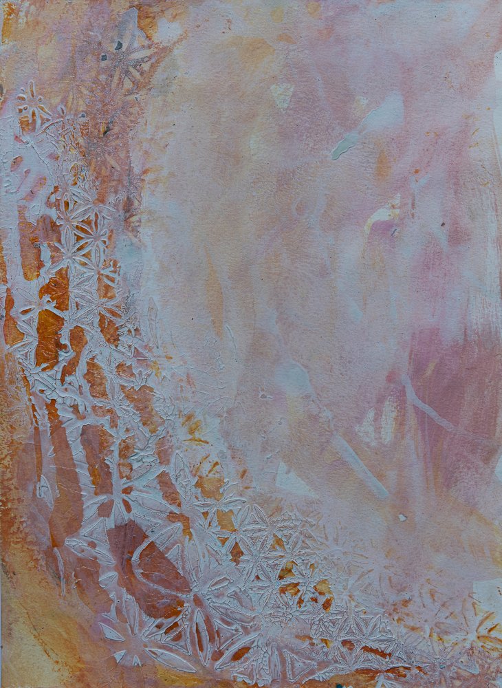 Delicados motivos escarchados en tonos rosados de Deb Chaney