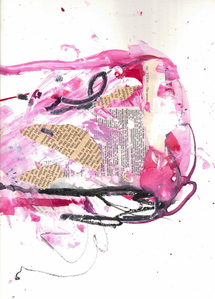 Abstracto rosa dinámico de Deb Chaney