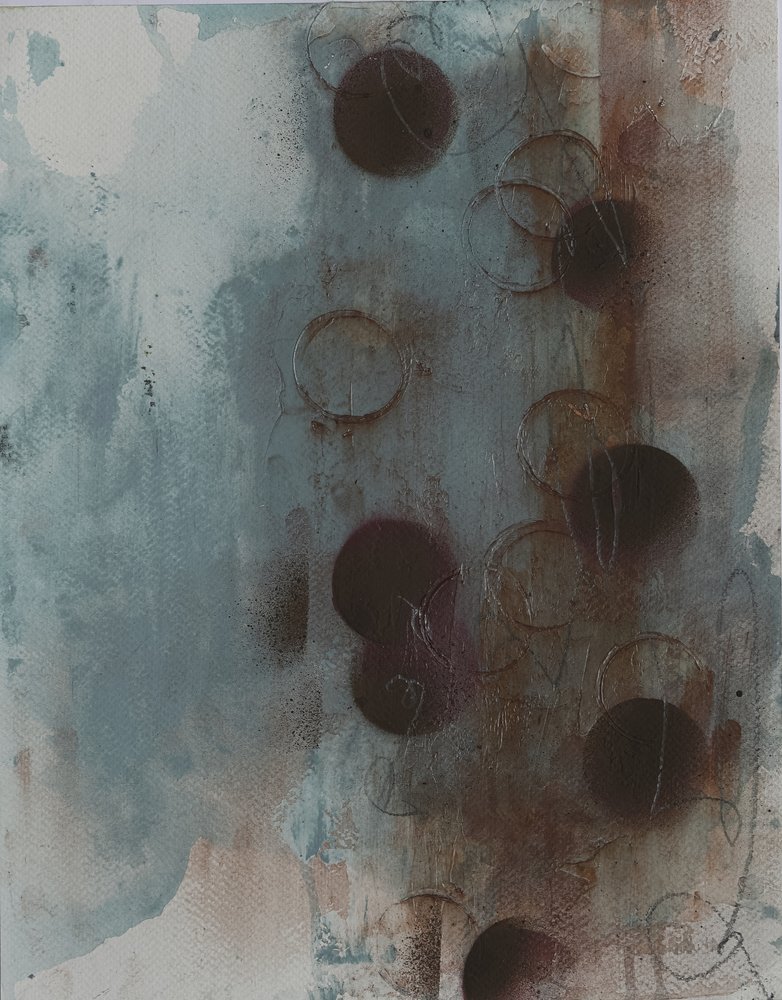 Círculos abstractos en tonos tierra de Deb Chaney