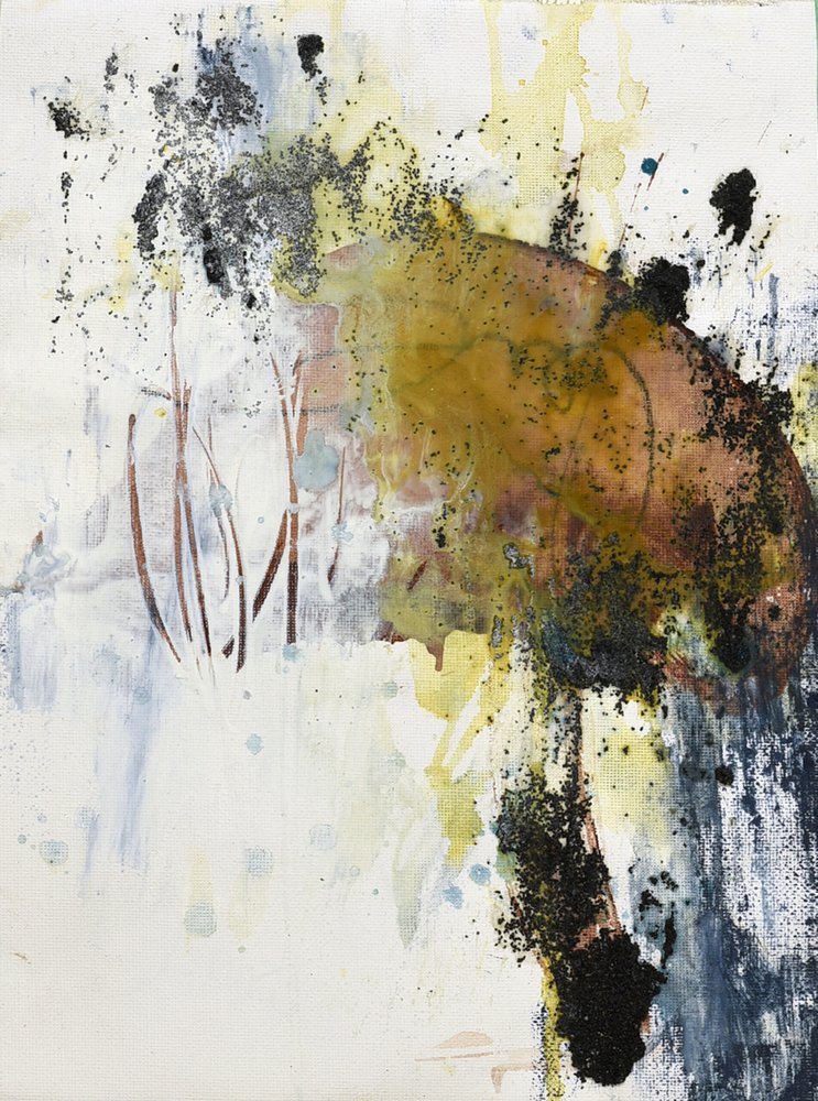 Texturas abstractas con tonos terrosos de Deb Chaney