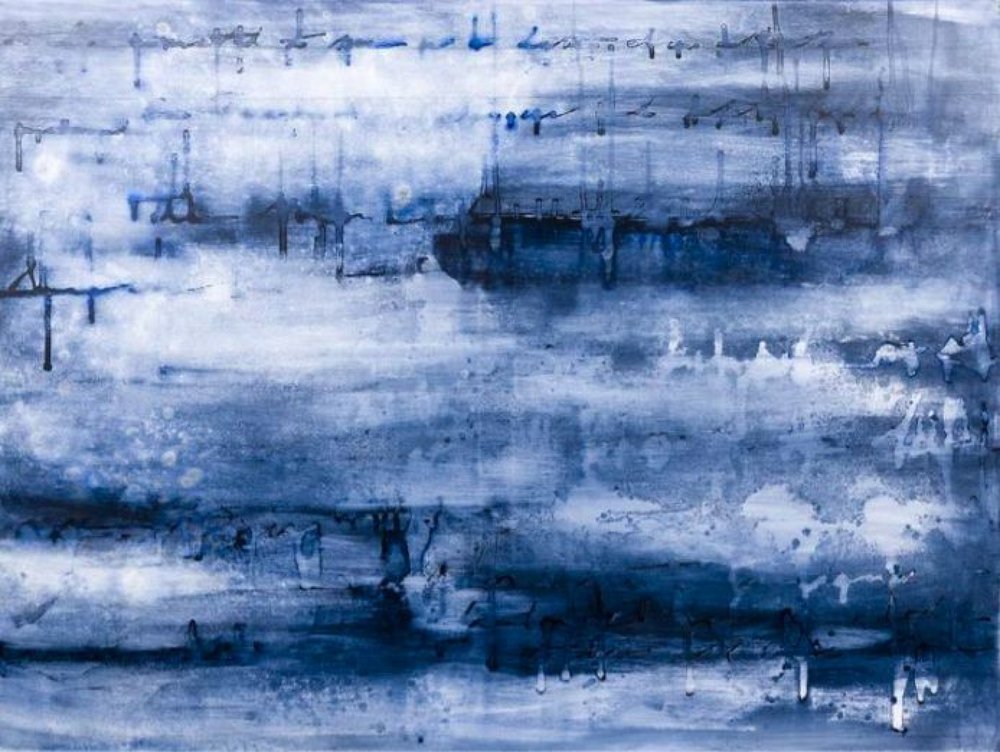 Tonos azules desgastados de Deb Chaney
