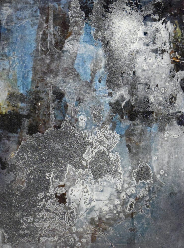 Azul desgastado estilo grunge de Deb Chaney