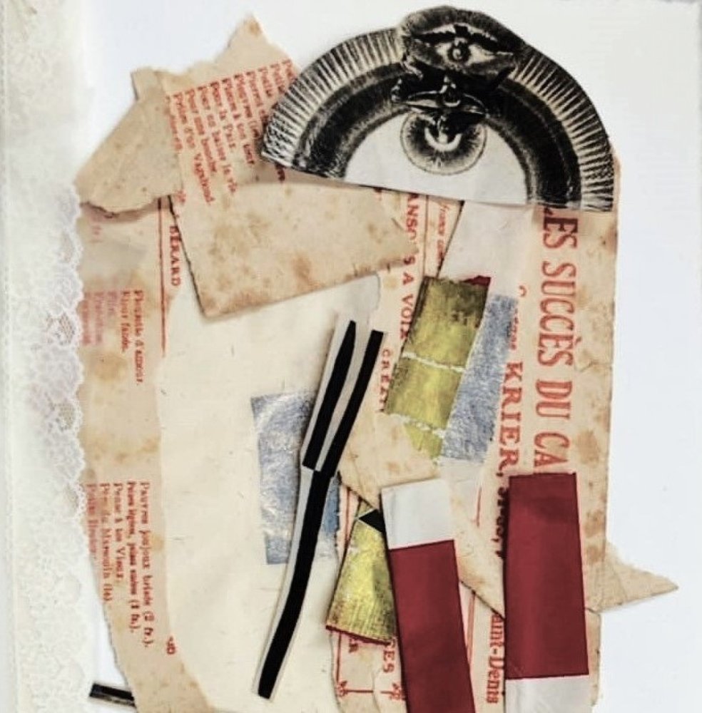 Collage abstracto de ojos de Doris Schmitz