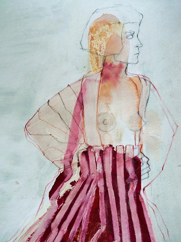 Perfil rosa abstracto de Doris Schmitz