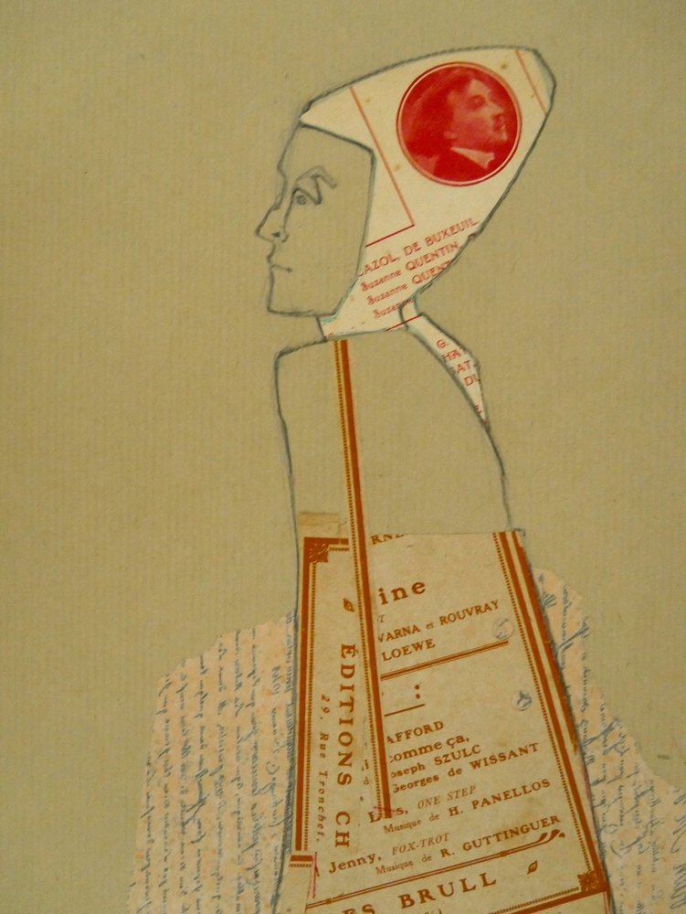 Collage de perfiles abstractos de Doris Schmitz