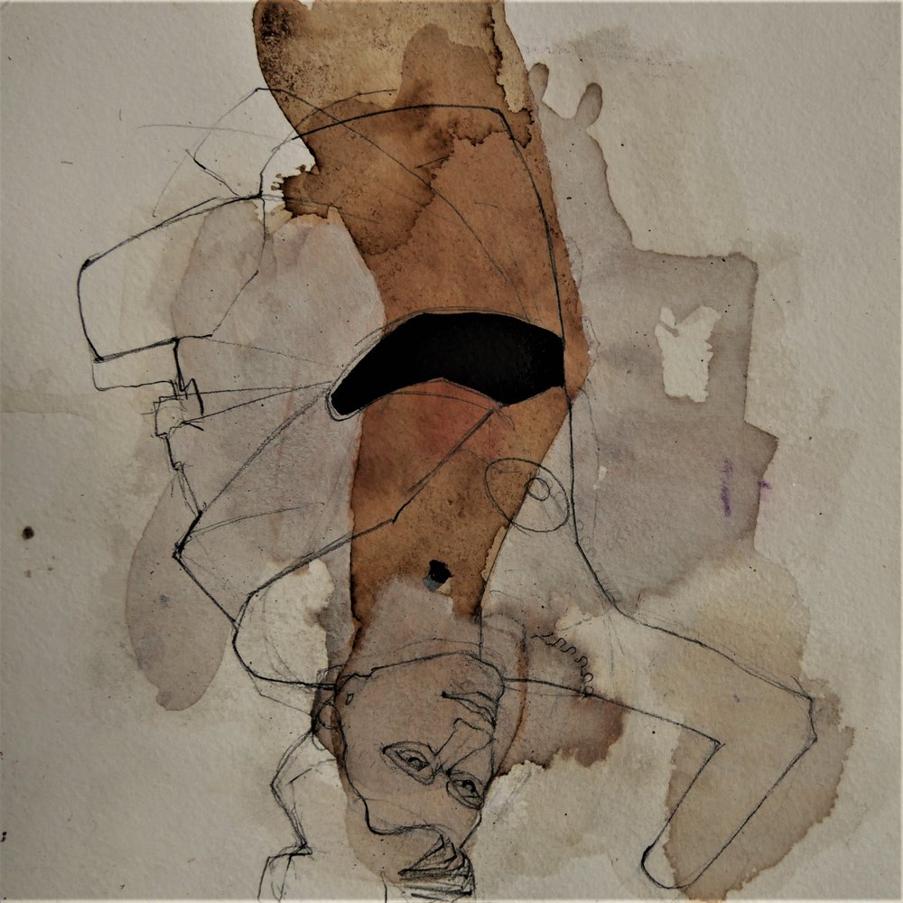 Figura abstracta boca abajo de Doris Schmitz