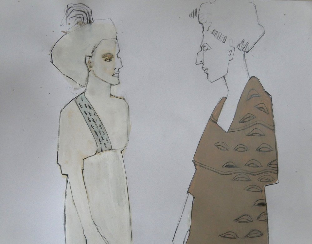 Diálogo sobre la moda antigua de Doris Schmitz