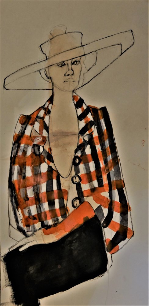 Un look elegante con chaqueta a cuadros de Doris Schmitz