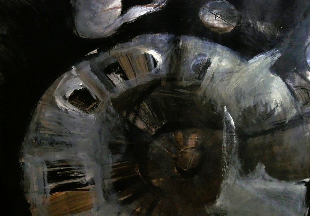 Remolino abstracto oscuro de Doris Schmitz