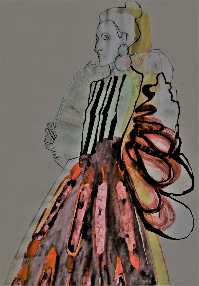 Ilustración de moda espectacular de Doris Schmitz