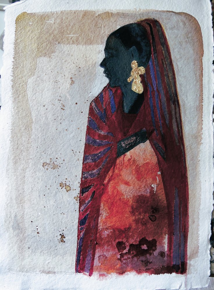 Elegante perfil africano de Doris Schmitz