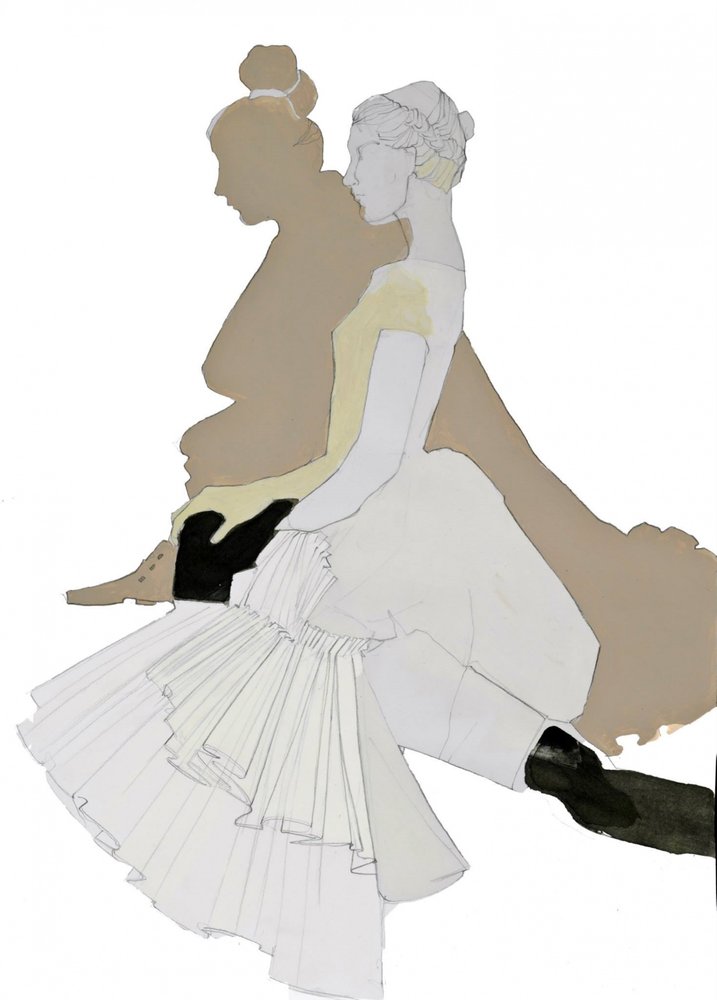 Elegante silueta de bailarina de Doris Schmitz