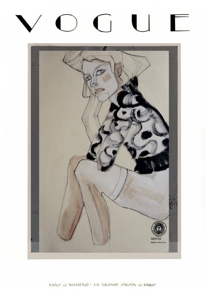 Ilustración de moda elegante de Doris Schmitz