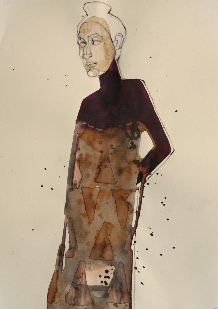 Elegante boceto de moda de Doris Schmitz