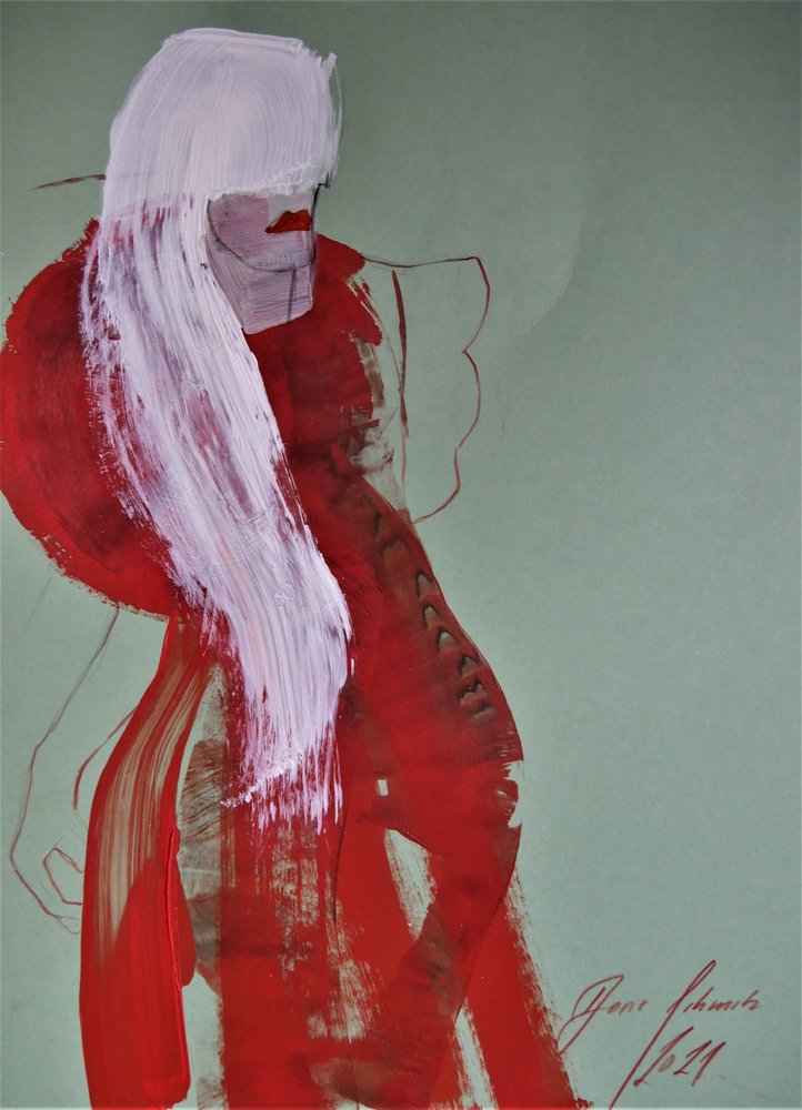 Moda elegante en rojo de Doris Schmitz
