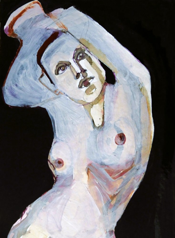 Figura desnuda etérea de Doris Schmitz
