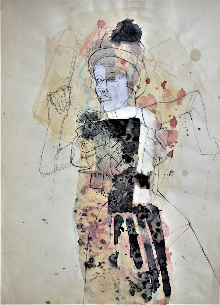Figura femenina expresiva de Doris Schmitz