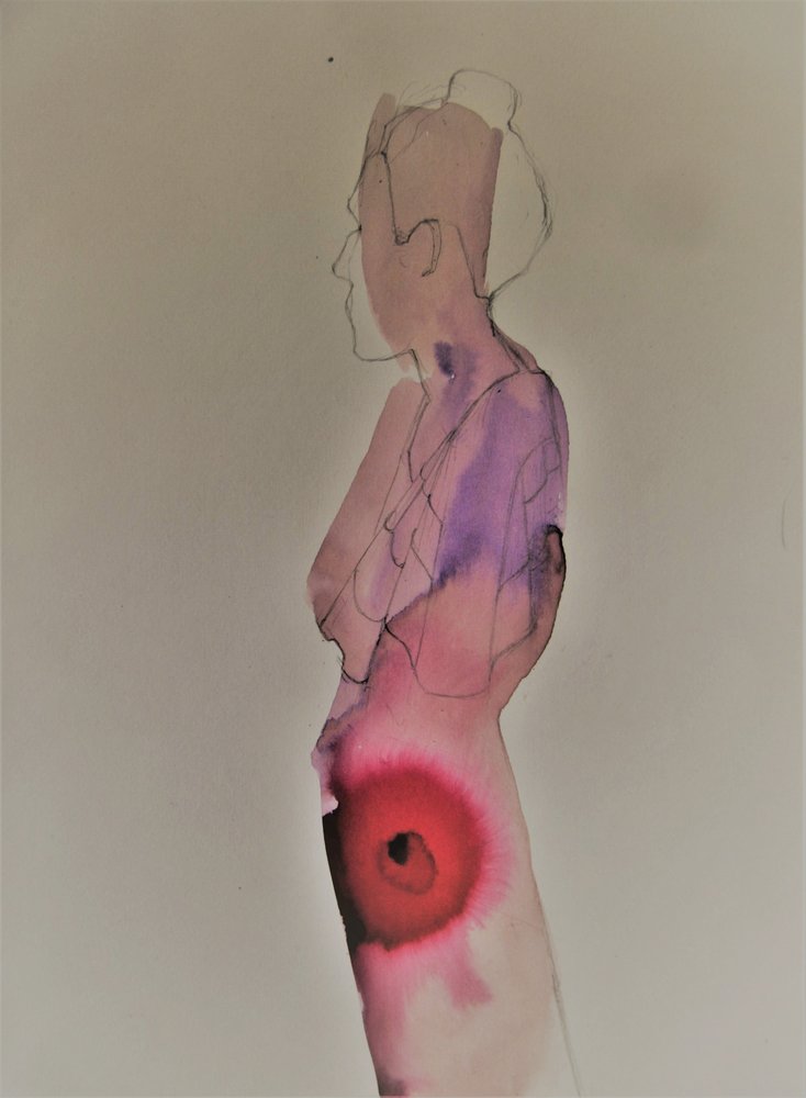 Forma femenina, rojo de Doris Schmitz