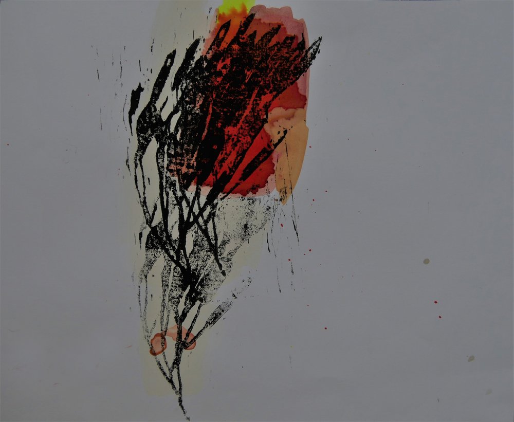Forma abstracta ardiente de Doris Schmitz