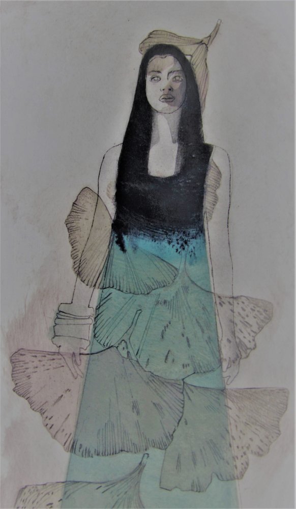 La mujer de la hoja de ginkgo de Doris Schmitz