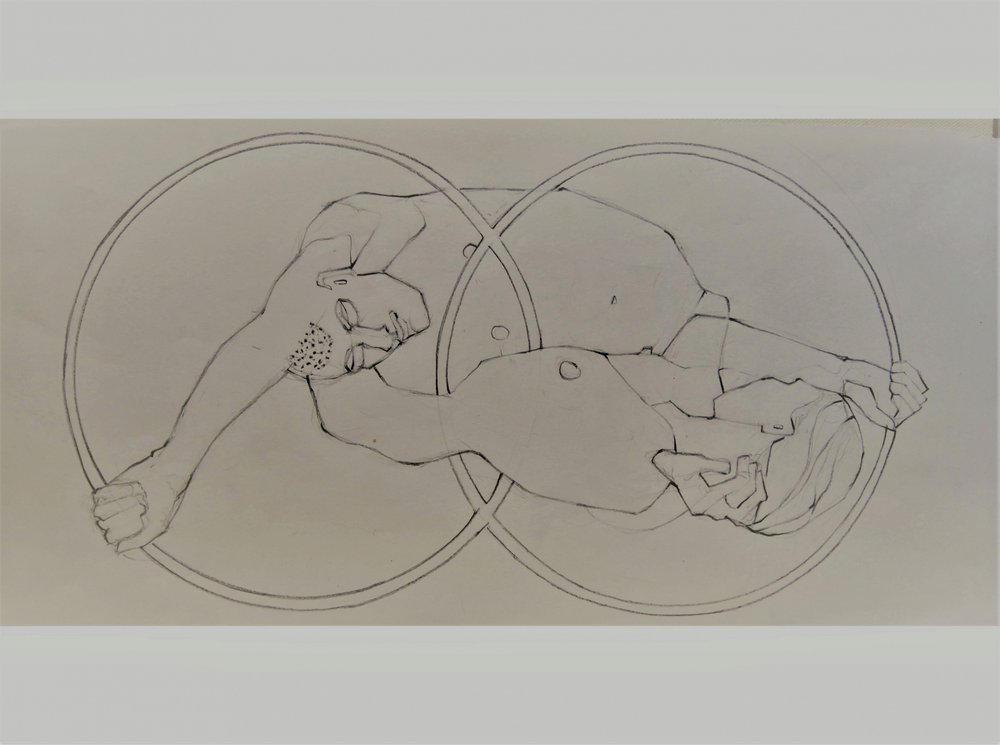 Formas humanas entrelazadas de Doris Schmitz