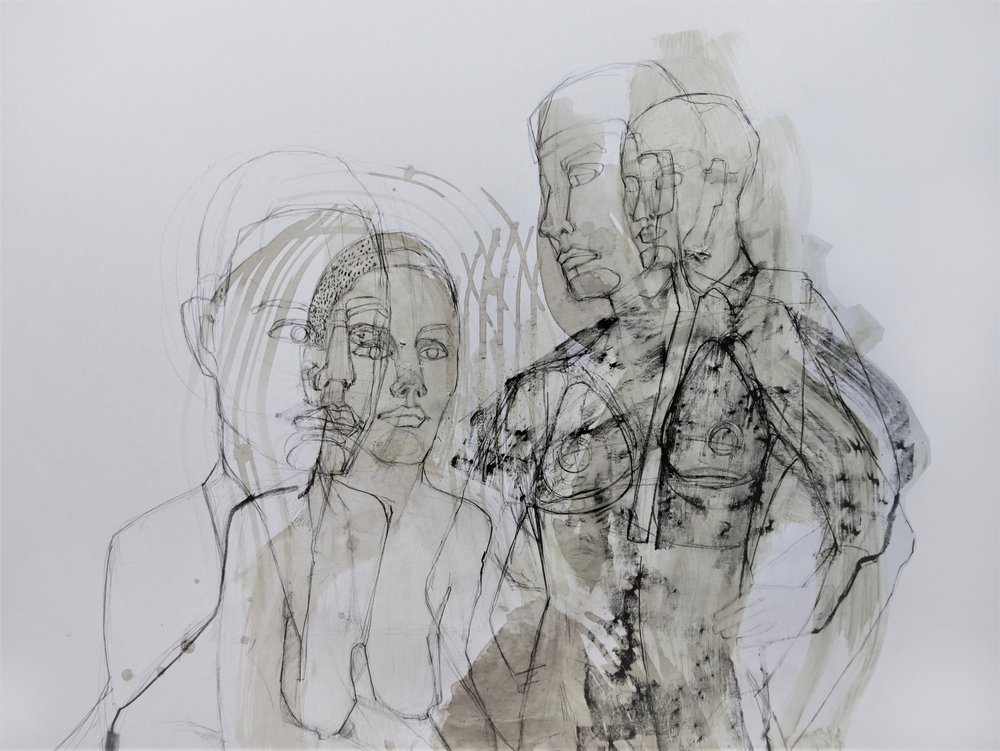 Formas humanas en capas de Doris Schmitz