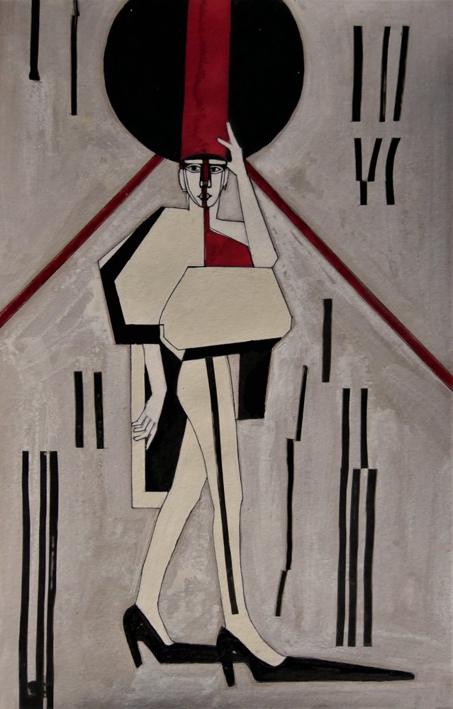 Figura de la moda moderna de Doris Schmitz