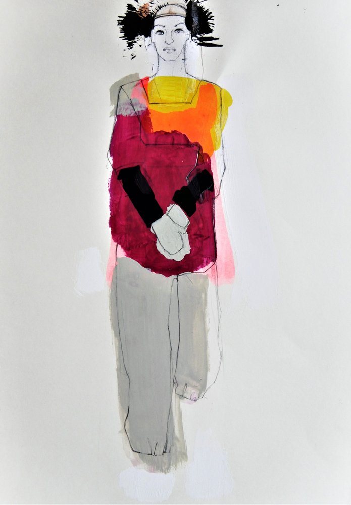 Retrato de moda moderna de Doris Schmitz