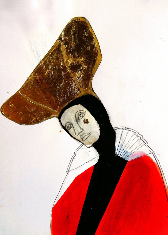 La misteriosa figura del sombrero dorado de Doris Schmitz