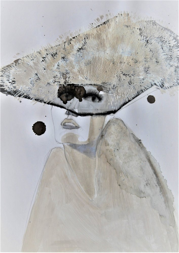 Retrato del sombrero misterioso de Doris Schmitz