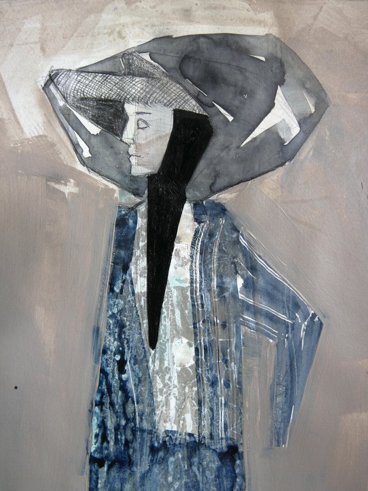 La mujer misteriosa con sombrero de Doris Schmitz