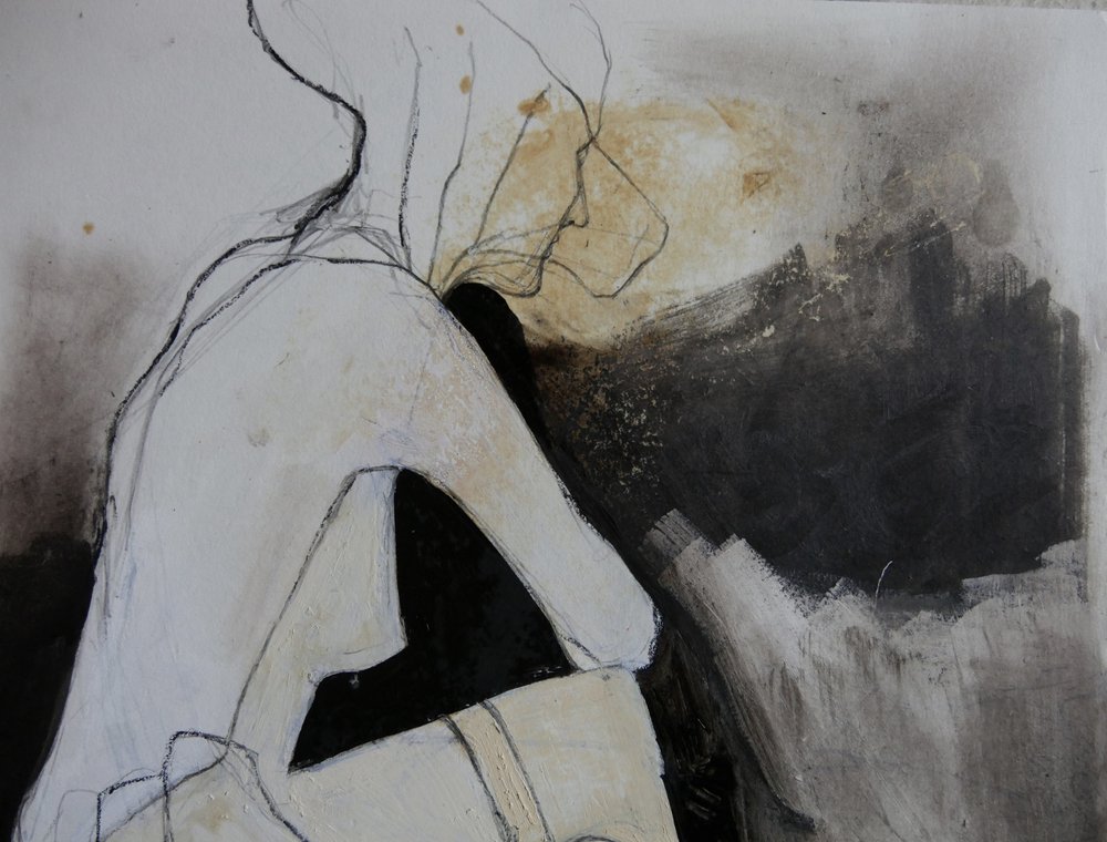 Estudio de una figura pensativa de Doris Schmitz