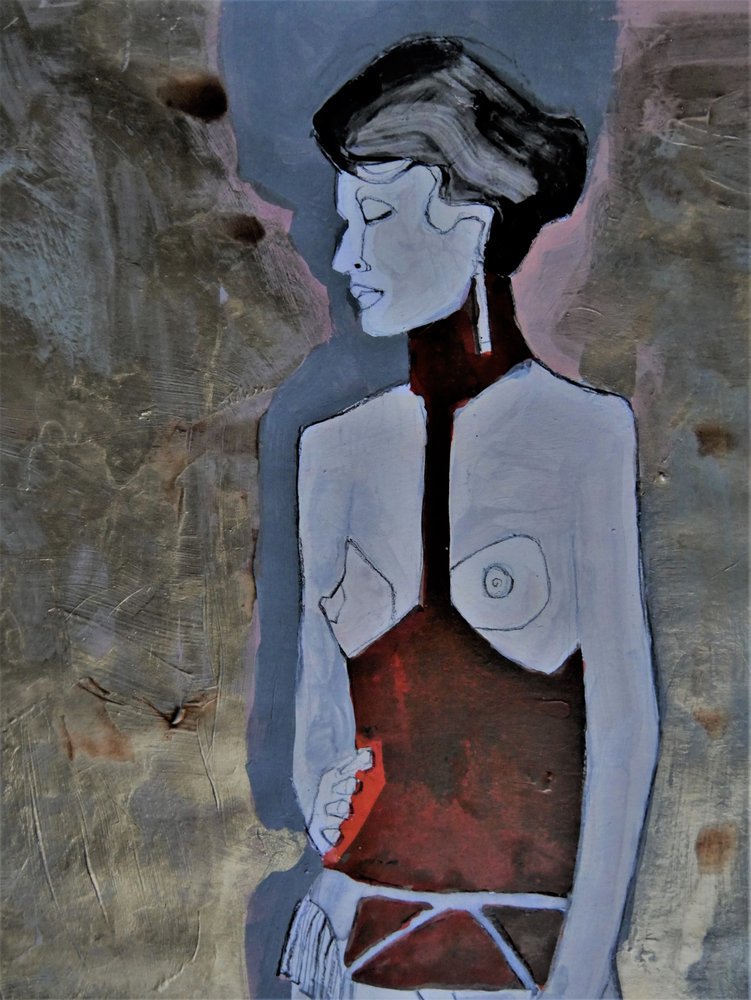Mujer moderna y pensativa de Doris Schmitz