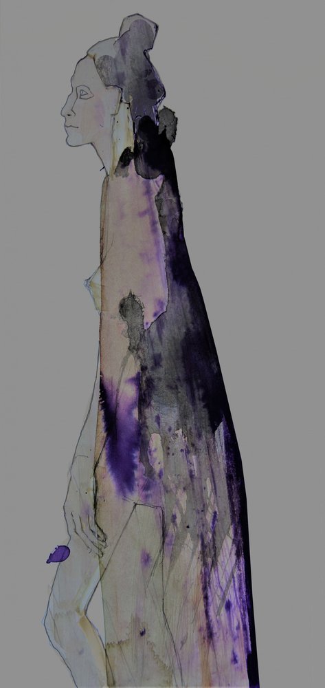 Forma fluida púrpura de Doris Schmitz