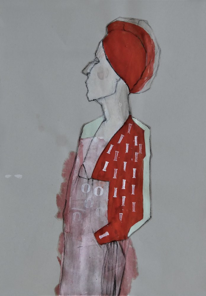 La mujer del turbante rojo de Doris Schmitz