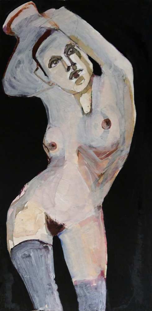 Figura desnuda sensual de Doris Schmitz
