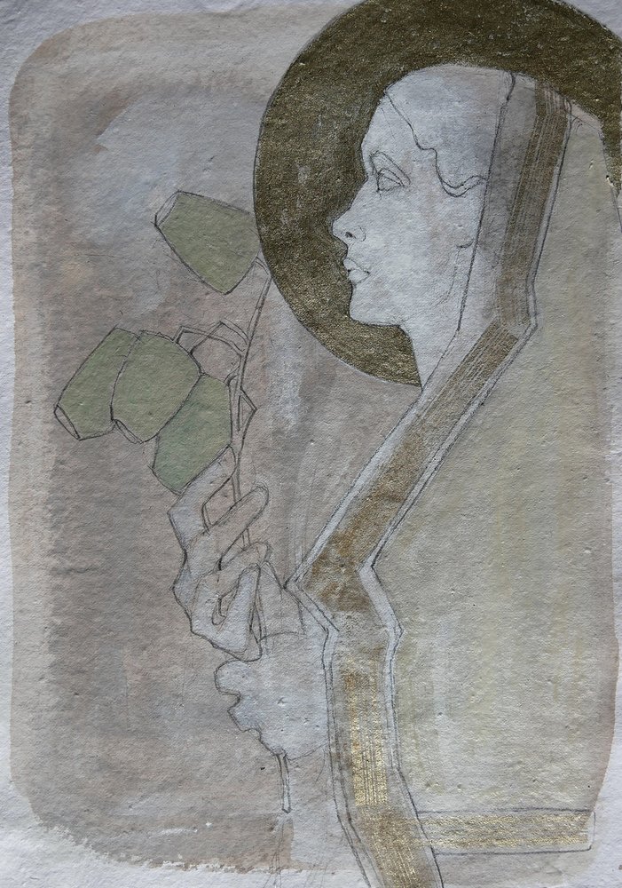 Perfil Serene con aureola dorada de Doris Schmitz