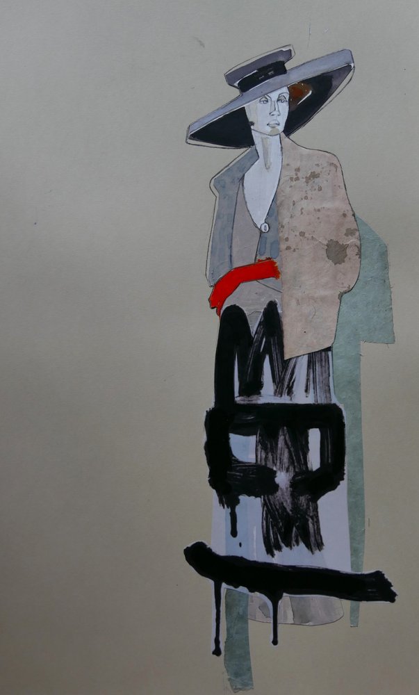 Graffiti de una mujer elegante de Doris Schmitz