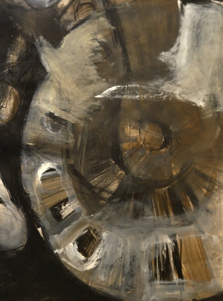 Espiral dorada con textura de Doris Schmitz
